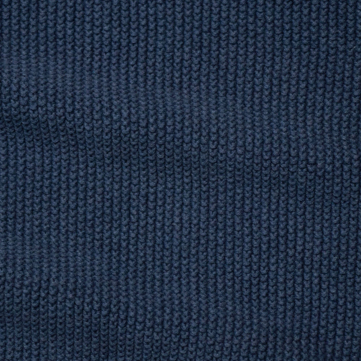 Paul James Knitwear - Cotton Textured Neckerchief- Blue Melange — side view