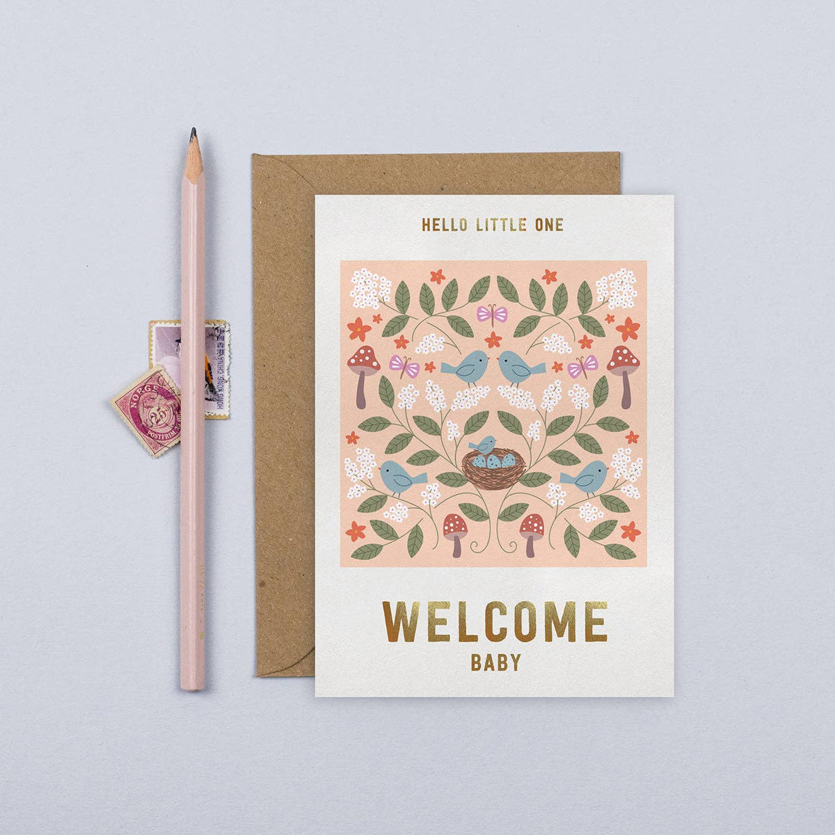 Mifkins | Welcome Baby Nest Card
