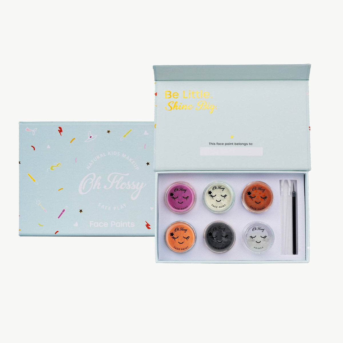 Oh Flossy Wild Wonders Kids Face Paint Set - product flatlay