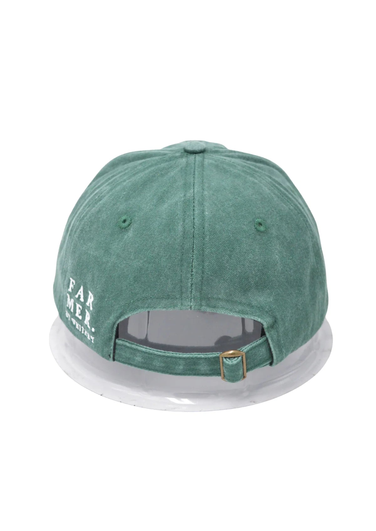 Far Mer by Whitney FM Initials Cap green - side profile
