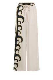 Bohemian Traders - Tide elastic waist pant - Ecru — styled lifestyle shot