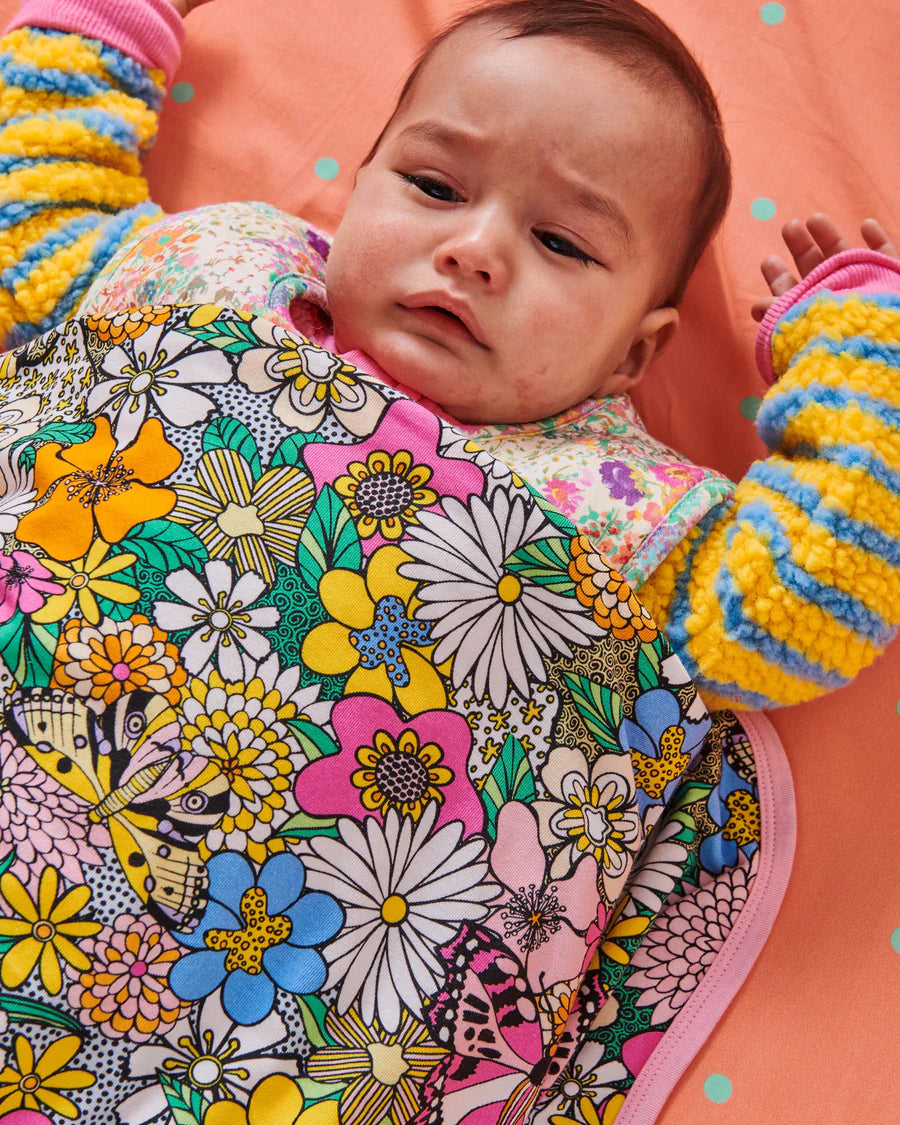 Kip and Co Bliss Floral baby blanket - floral print detail
