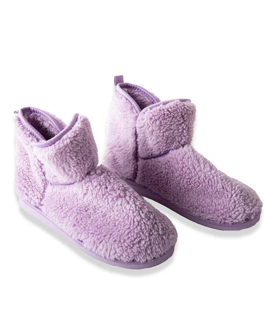 Kip and Co Lavender Forever Sherpa Adult Boot - product flatlay