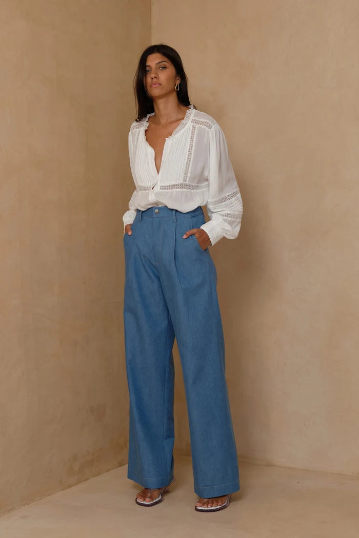 Lilya | Shiva Chambray Pants