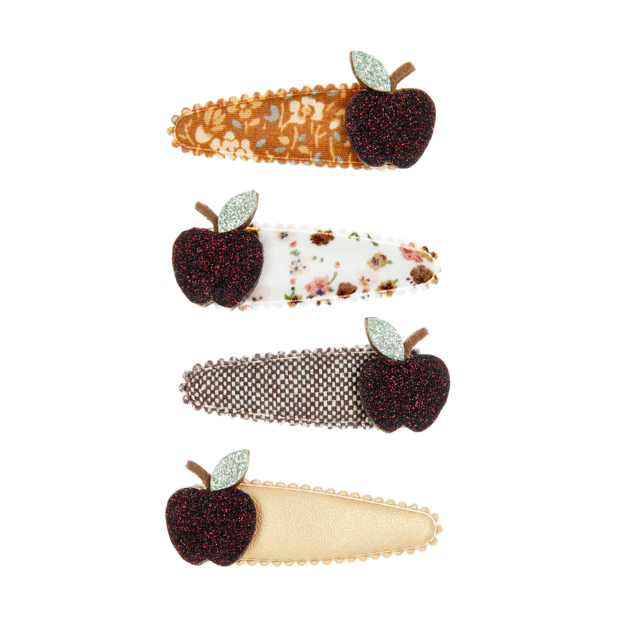 Mimi and Lula - An apple a day clic clacs — front view flat lay
