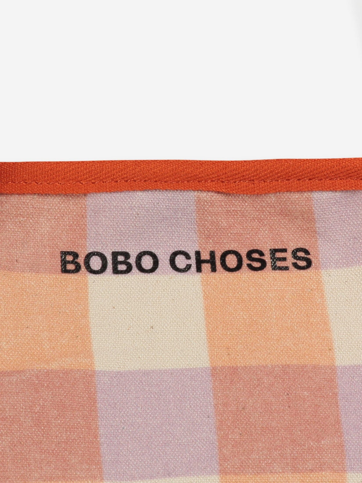 Bobo Choses WOMAN - Checked Orange Bag — styled lifestyle shot