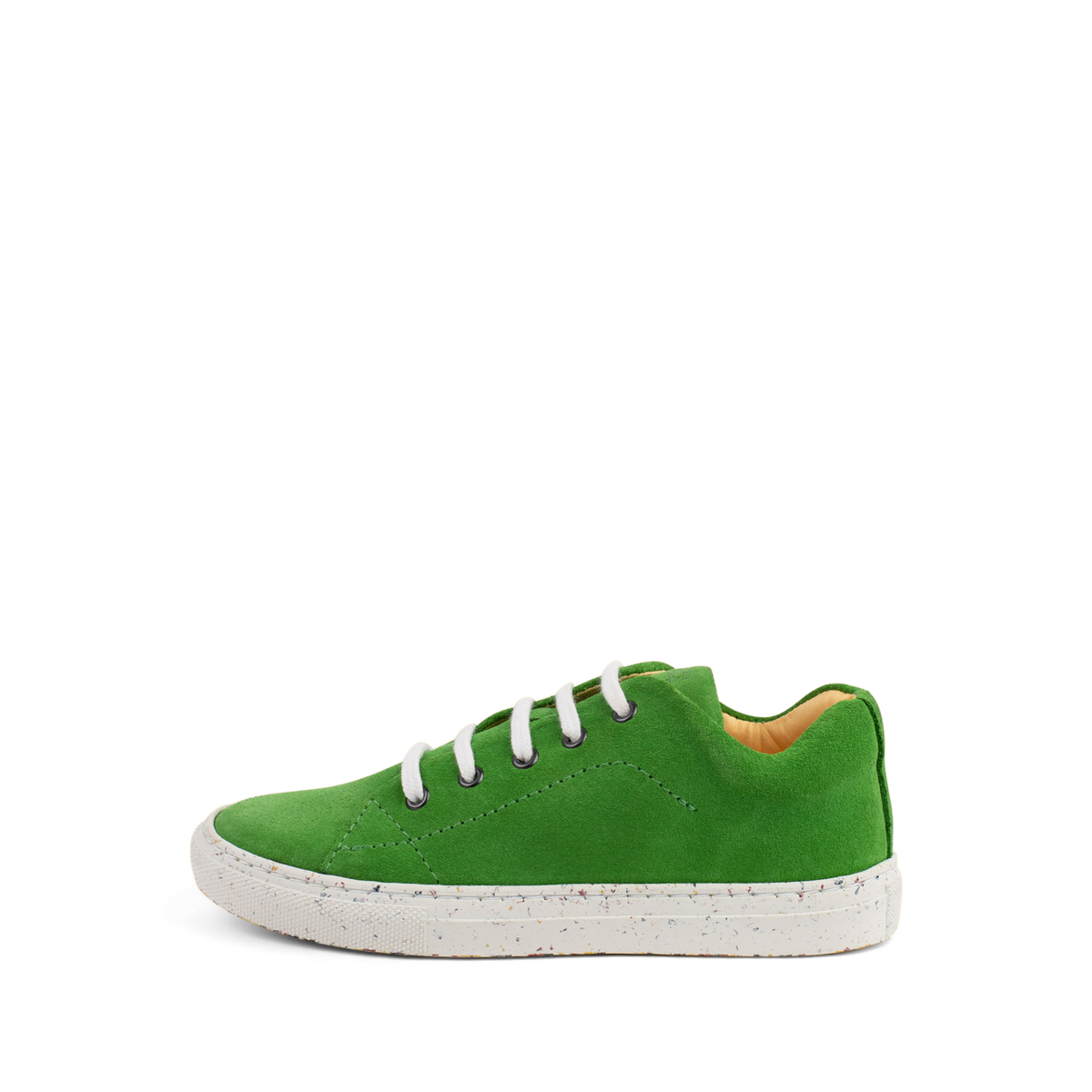Dulis - Minimalist Sneaker - Green — front view flat lay