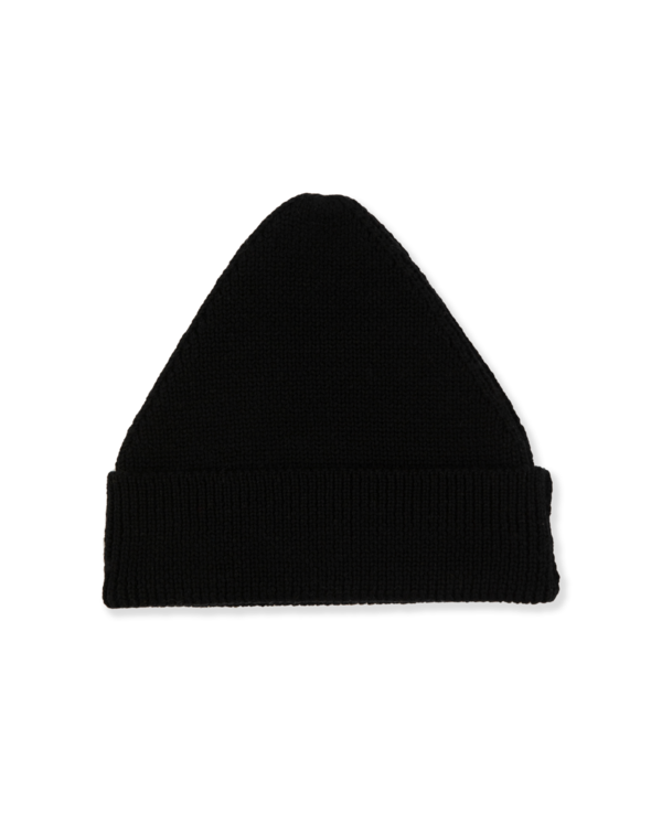 James Street Co - ADULT Port Beanie - Noir — front view flat lay