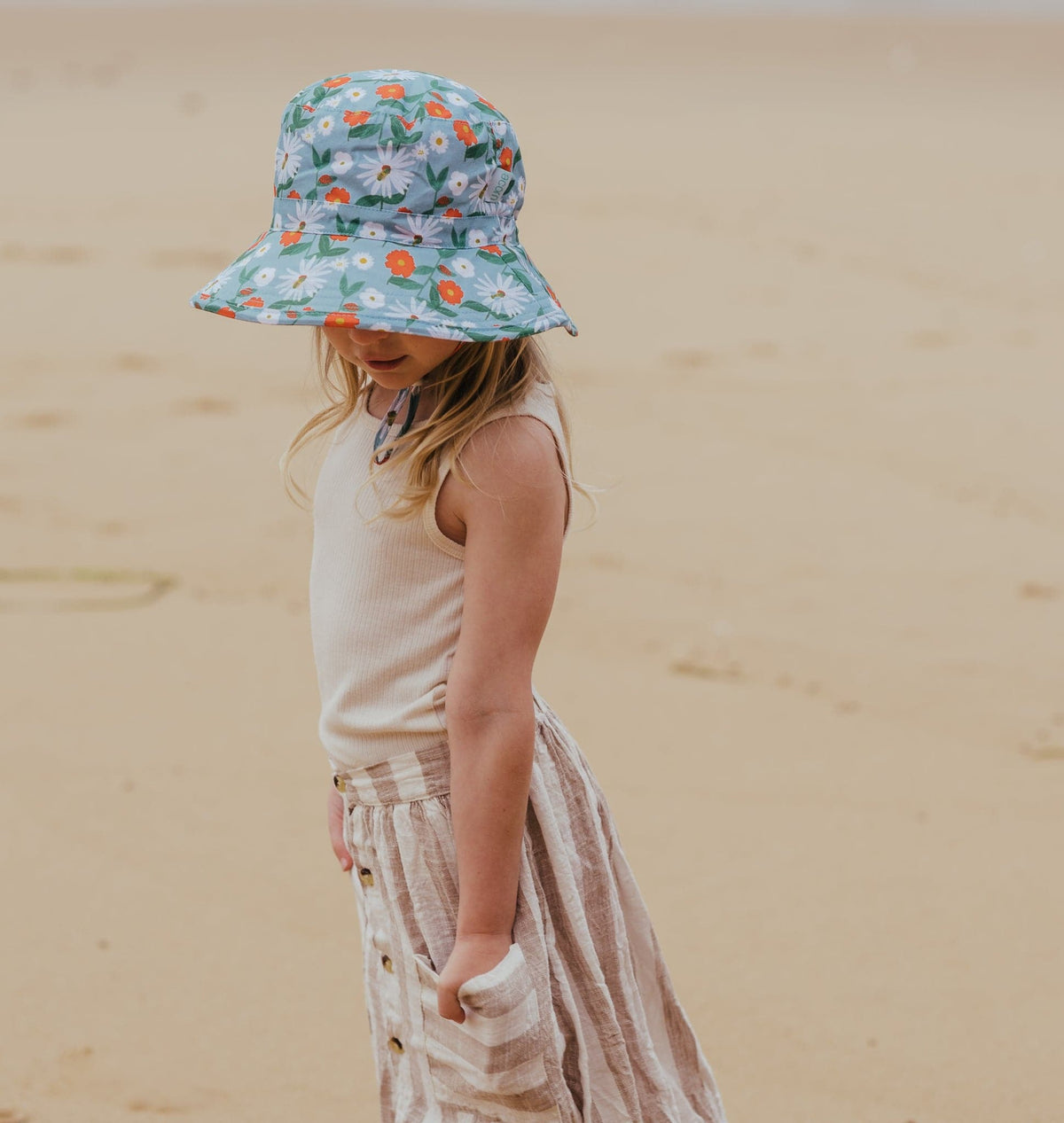 Acorn Daisy Bucket Hat - lifestyle styled
