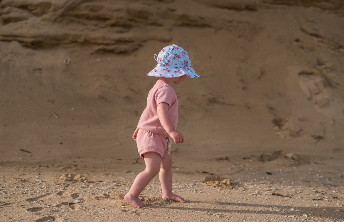 Acorn Pegasus Floppy Hat - front view on model