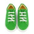 Dulis - Minimalist Sneaker - Green — back view flat lay